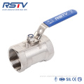 One Piece Floating Stainless Steel Screwed Ball Valve